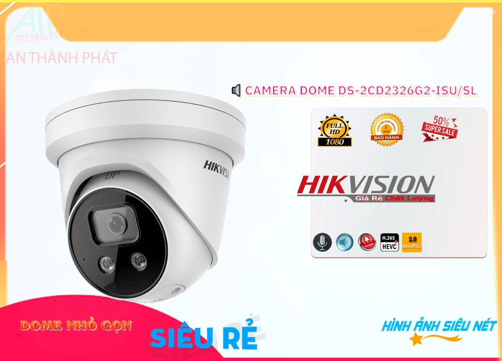 Camera Hikvision DS-2CD2326G2-ISU/SL,thông số DS-2CD2326G2-ISU-SL,DS-2CD2326G2-ISU-SL Giá rẻ,DS 2CD2326G2 ISU SL,Chất