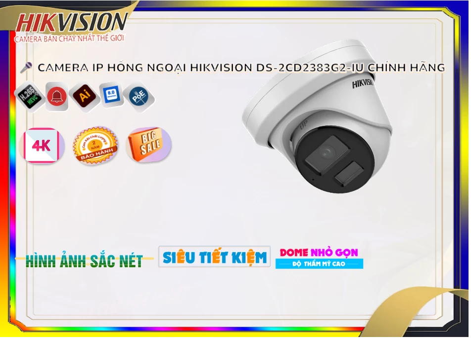 Camera Hikvision DS-2CD2383G2-IU,DS-2CD2383G2-IU Giá rẻ,DS-2CD2383G2-IU Giá Thấp Nhất,Chất Lượng
