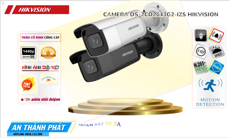 Camera DS-2CD2643G2-IZS  Hikvision