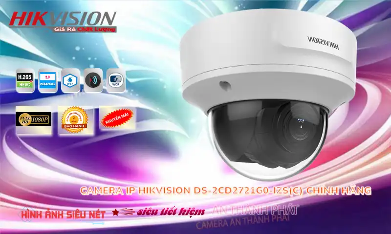 Camera Hikvision DS-2CD2721G0-IZS(C)
