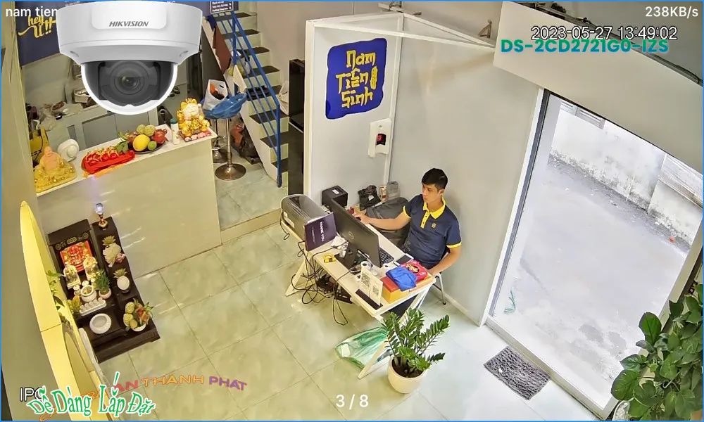 Camera An Ninh  Hikvision DS-2CD2721G0-IZS Sắc Nét