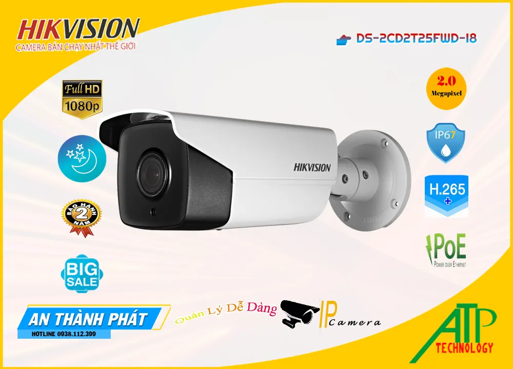 Camera Hikvision DS-2CD2T25FWD-I8,DS 2CD2T25FWD I8,Giá Bán DS-2CD2T25FWD-I8,DS-2CD2T25FWD-I8 Giá Khuyến