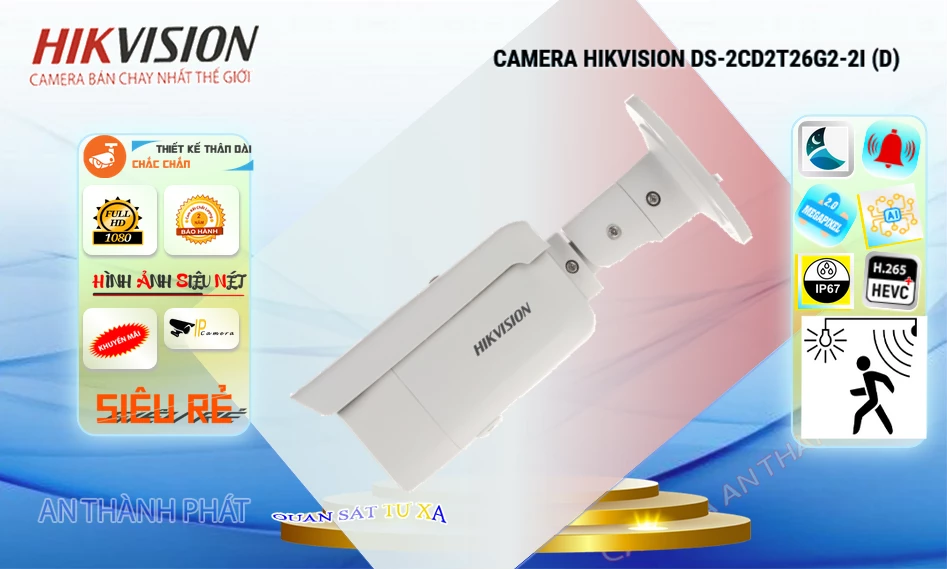 DS-2CD2T26G2-2I(D) Camera  Hikvision Giá rẻ