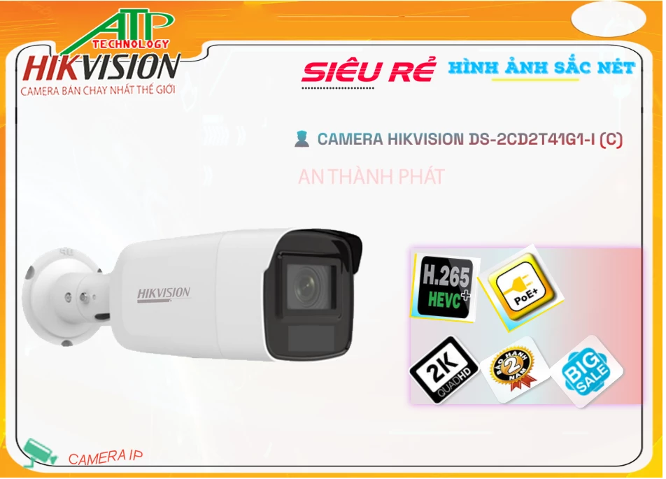 Camera Hikvision DS-2CD2T41G1-I(C),DS-2CD2T41G1-I(C) Giá rẻ,DS 2CD2T41G1 I(C),Chất Lượng DS-2CD2T41G1-I(C),thông số