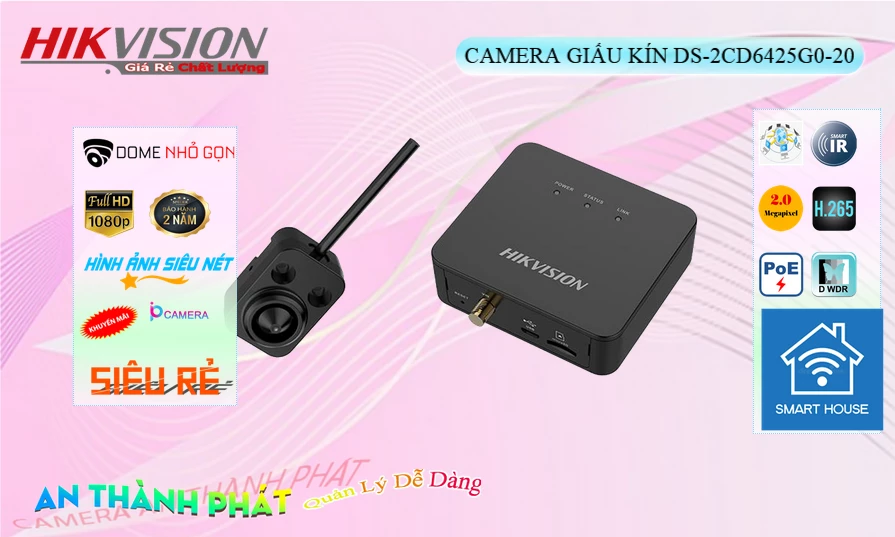 DS-2CD6425G0-20 Camera  Hikvision Chức Năng Cao Cấp