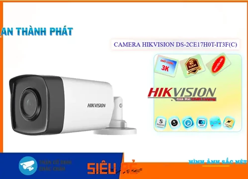 Camera Hikvision DS-2CE17H0T-IT3F(C),DS-2CE17H0T-IT3F(C) Giá rẻ,DS 2CE17H0T IT3F(C),Chất Lượng