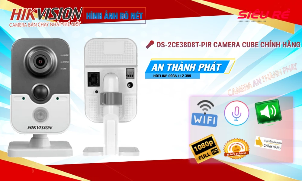 DS-2CE38D8T-PIR Camera An Ninh Sắt Nét