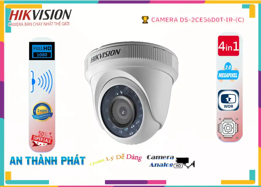 DS 2CE56D0T IR(C),Camera Hikvision DS-2CE56D0T-IR(C),DS-2CE56D0T-IR(C) Giá rẻ,DS-2CE56D0T-IR(C) Công Nghệ