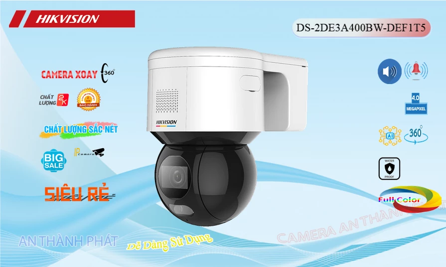 DS-2DE3A400BW-DEF1T5 Camera An Ninh Sắc Nét