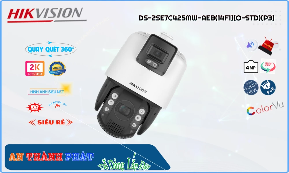 Camera Hikvision DS-2SE7C425MW-AEB(14F1)(O-STD)(P3),DS-2SE7C425MW-AEB(14F1)(O-STD)(P3) Giá Khuyến