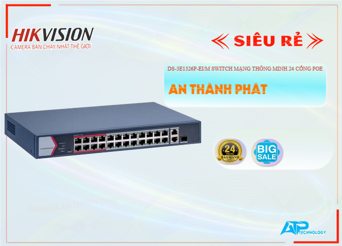 Switch Thiết bị nối mạng,DS 3E1326P EI/M,Giá Bán ,DS-3E1326P-EI/M Giá Khuyến Mãi,DS-3E1326P-EI/M Giá rẻ,DS-3E1326P-EI/M