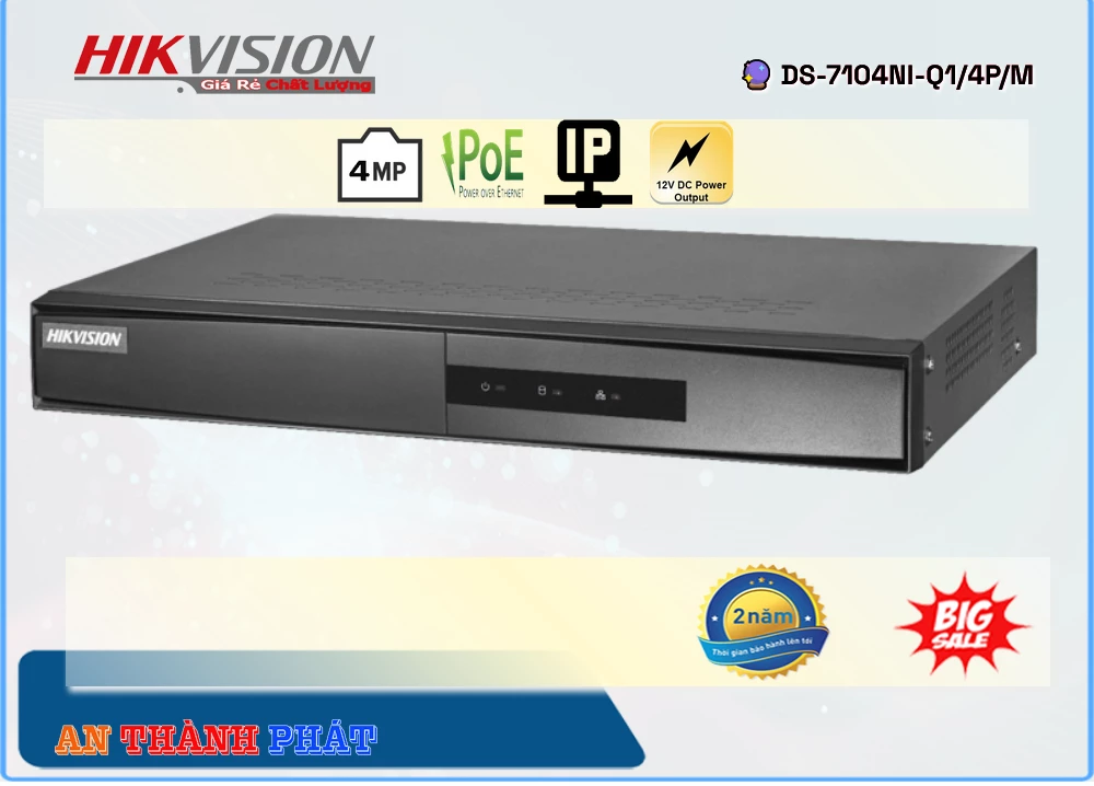DS 7104NI Q1/4P/M,Đầu Ghi Hikvision DS-7104NI-Q1/4P/M,Chất Lượng DS-7104NI-Q1/4P/M,Giá DS-7104NI-Q1/4P/M,phân phối