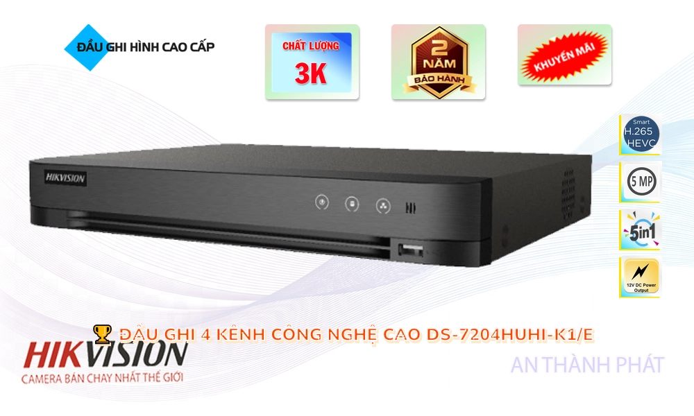 DS-7204HUHI-K1/E Đầu Thu Hikvision ✔️