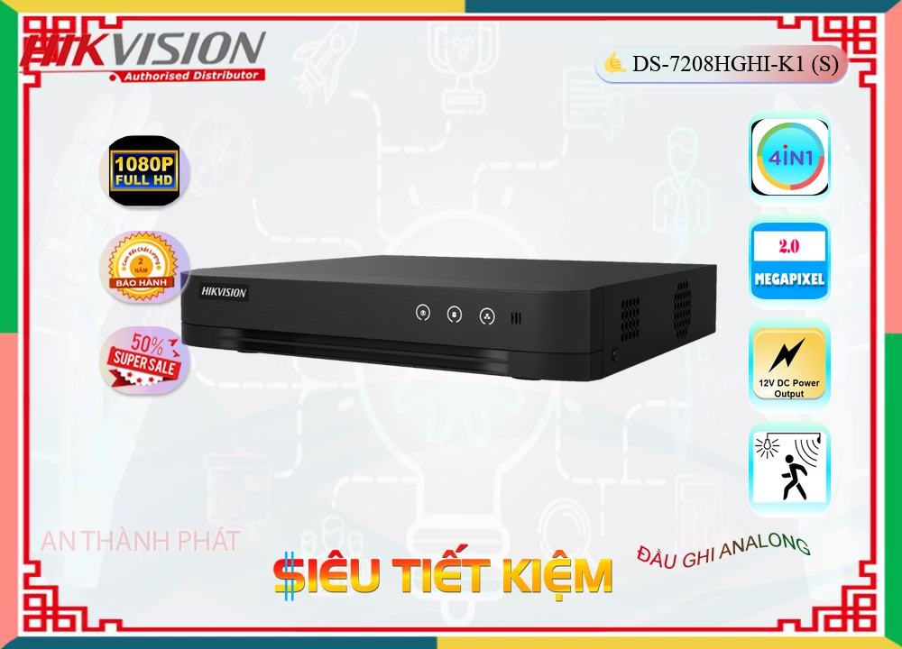 Đầu Ghi Camera Hikvision DS-7208HGHI-K1(S),DS-7208HGHI-K1(S) Giá Khuyến Mãi,DS-7208HGHI-K1(S) Giá rẻ,DS-7208HGHI-K1(S)