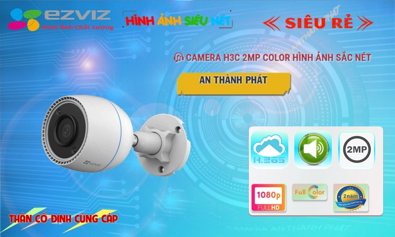 H3C 2MP Color Camera Không Dây Wifi Ezviz Giá rẻ H3C 2MP Color Camera Không Dây Wifi Ezviz Giá rẻ