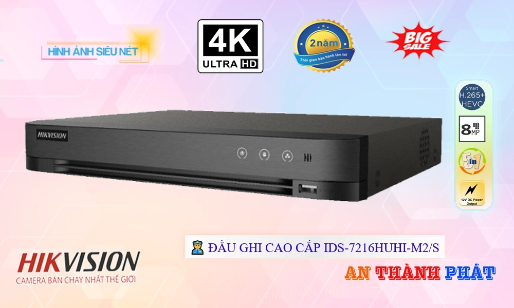 IDS-7216HUHI-M2/S Đầu ghi Camera Hikvision Giá rẻ IDS-7216HUHI-M2/S Đầu ghi Camera Hikvision Giá rẻ
