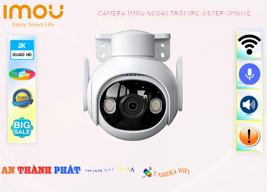 Camera Imou Ngoài Trời 360 IPC-GS7EP-5M0WE,thông số IPC-GS7EP-5M0WE,IPC-GS7EP-5M0WE Giá rẻ,IPC GS7EP 5M0WE,Chất Lượng