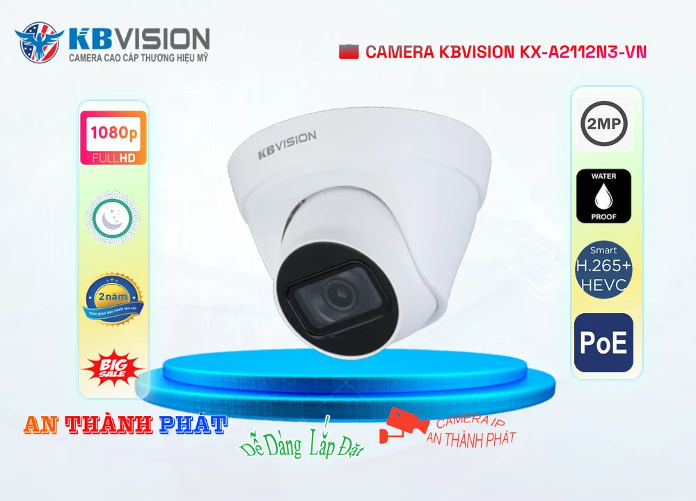 Camera IP Kbvision KX-A2112N3-VN,Giá KX-A2112N3-VN,phân phối KX-A2112N3-VN,KX-A2112N3-VNBán Giá Rẻ,KX-A2112N3-VN Giá