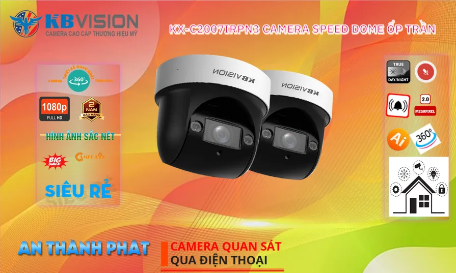 Camera Ip POE sắc nét KX-C2007IRPN3 Giá rẻ