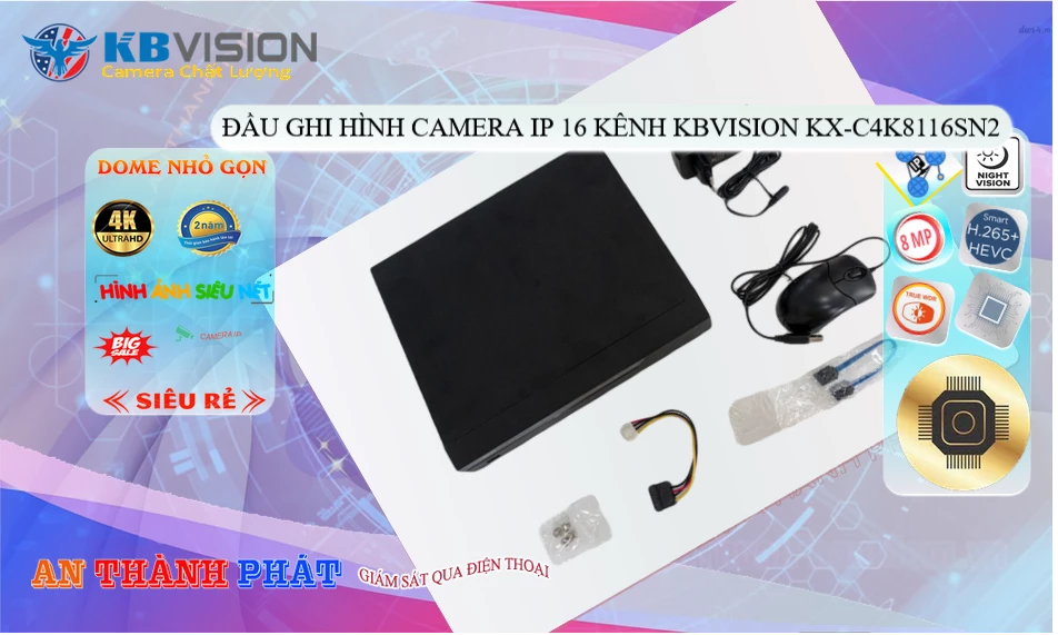 Camera  KBvision Giá rẻ KX-C4K8116SN2