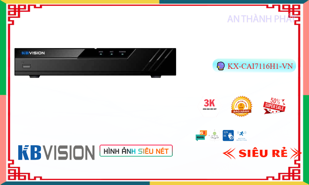 ❇ KX-CAi7116H1-VN Đầu ghi Camera KBvision Giá rẻ,thông số KX-CAi7116H1-VN, HD Anlog KX-CAi7116H1-VN Giá rẻ,KX CAi7116H1