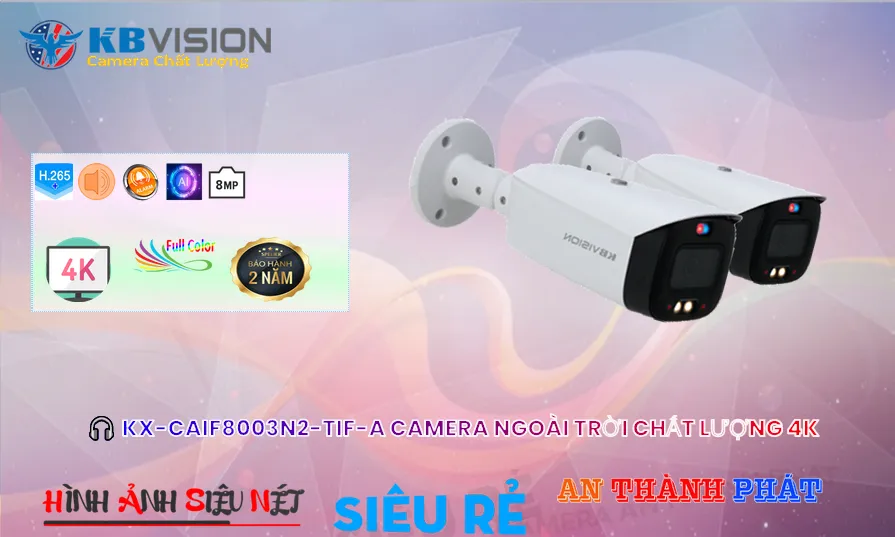 KX-CAiF8003N2-TiF-A Camera Công Nghệ IP Chất Lượng KBvision