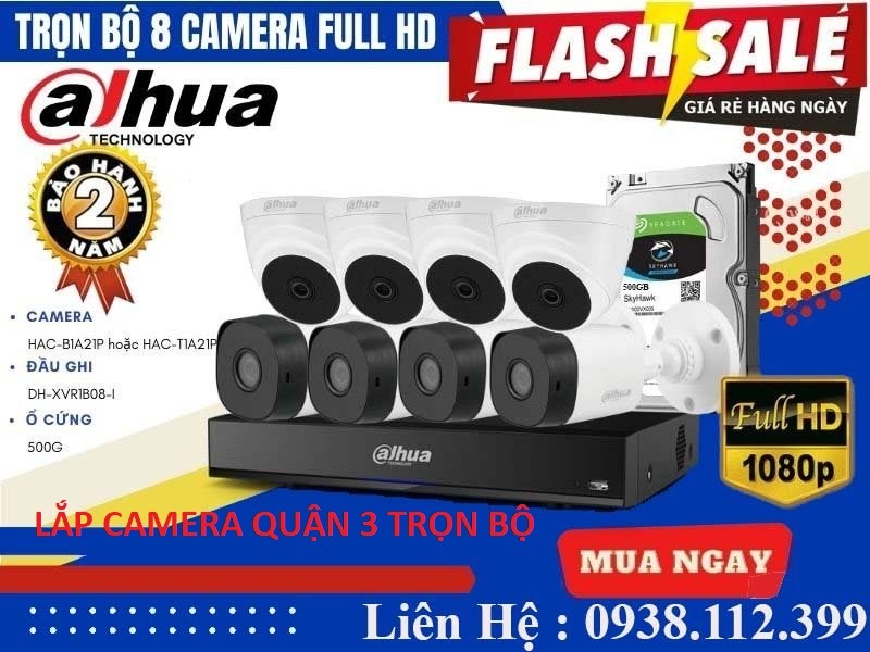 lắp đặt camera trọn bộ tại quận 3