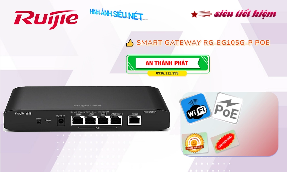 Modum Mạng Hãng Ruijie RG-EG105G-P Modum Mạng Hãng Ruijie RG-EG105G-P