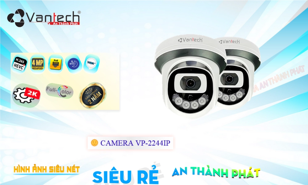Camera Cấp Nguồ Qua Dây Mạng VP-2244IP Giá tốt Camera Cấp Nguồ Qua Dây Mạng VP-2244IP Giá tốt
