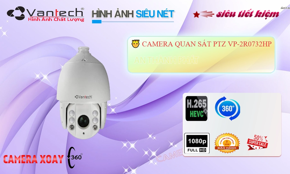 VP-2R0732HP Camera Cấp Nguồ Qua Dây Mạng VanTech ✲