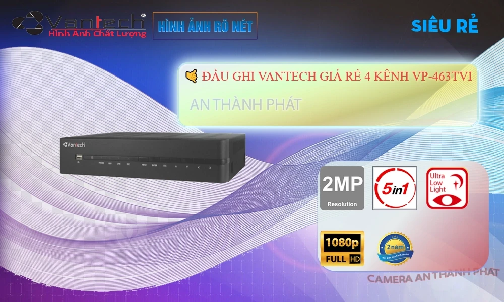 VP-463TVIThiết Bị Ghi Hình Thiết kế Đẹp VanTech ✲ VP-463TVIThiết Bị Ghi Hình Thiết kế Đẹp VanTech ✲