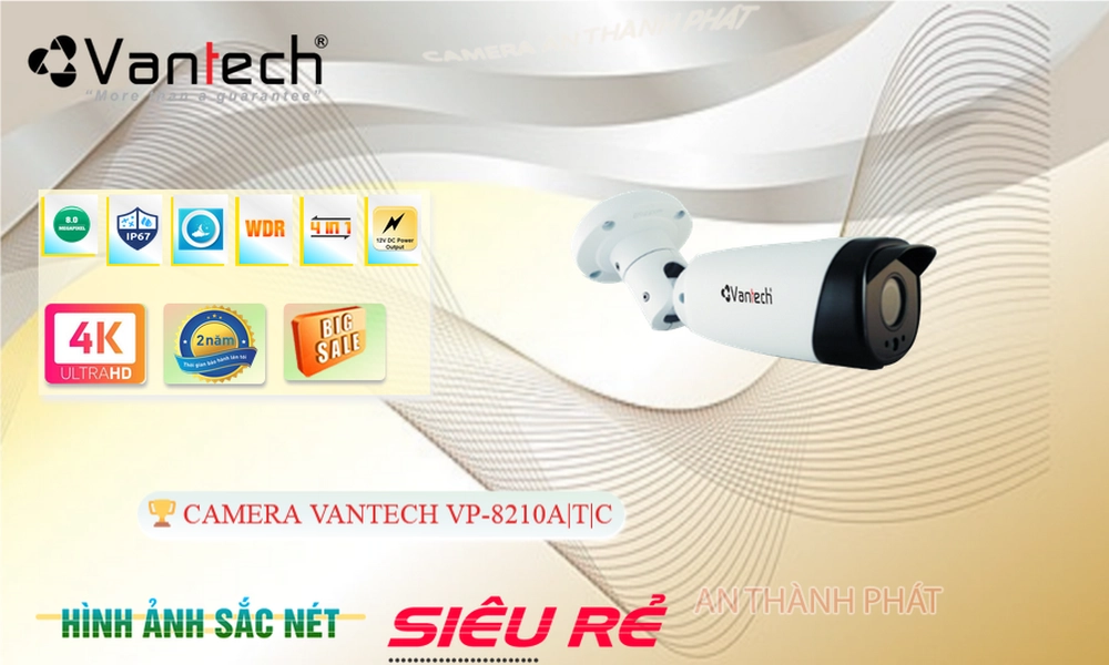 ✓ Camera An Ninh VanTech VP-8210A|T|C Giá tốt ✓ Camera An Ninh VanTech VP-8210A|T|C Giá tốt