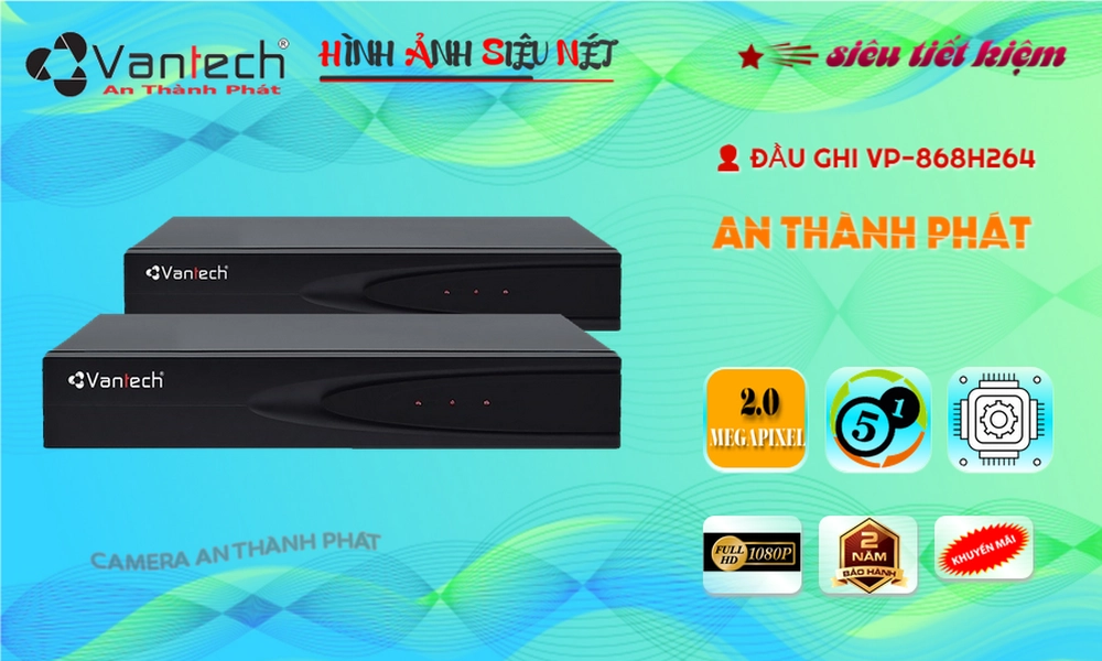 Đầu Ghi VanTech Với giá cạnh tranh VP-868H264