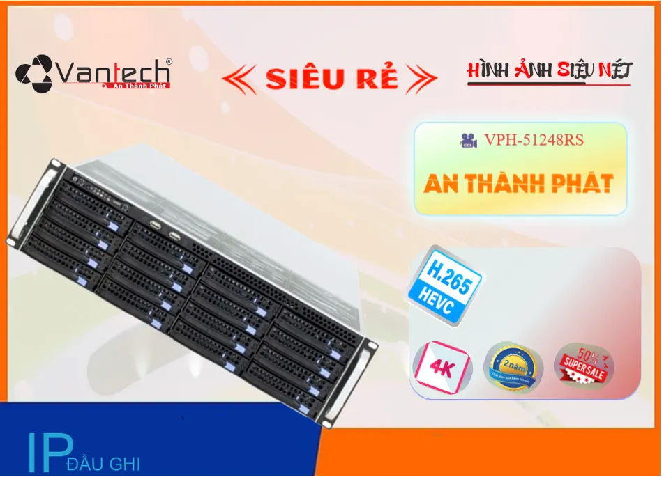 Đầu Ghi Hình VanTech VPH-51248RS,Giá VPH-51248RS,VPH-51248RS Giá Khuyến Mãi,bán VPH-51248RS,VPH-51248RS Công Nghệ