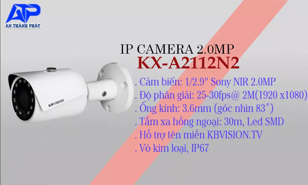 Camera KX-A2011TN3 IP Ngoài Trời