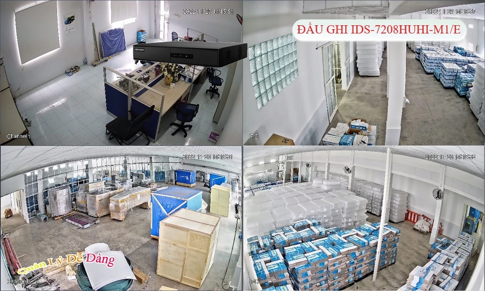 Đầu Ghi Camera Hikvision iDS-7208HUHI-M1/E Tiết Kiệm