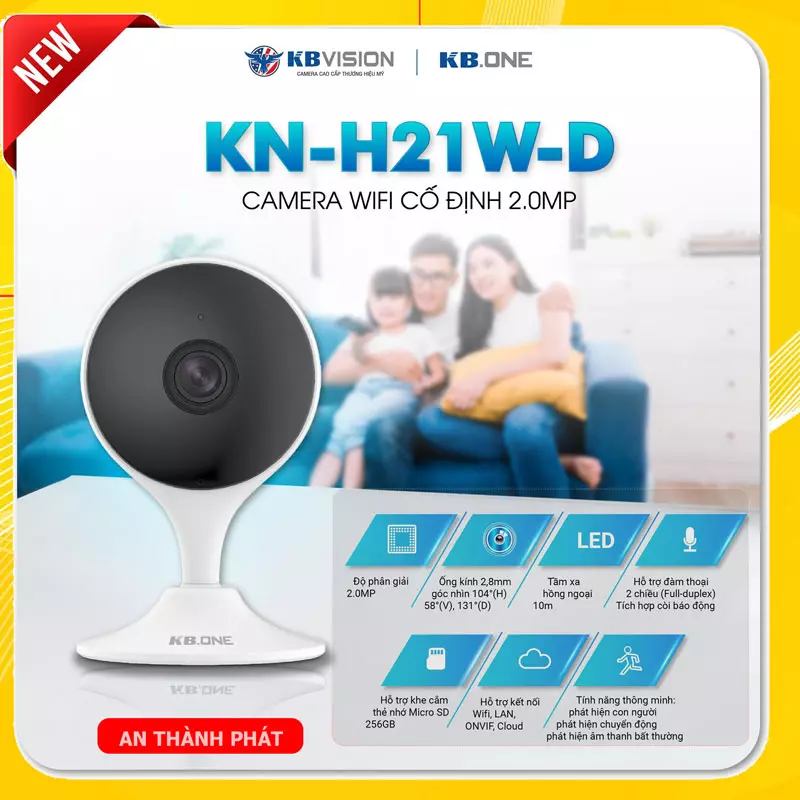 Lắp đặt camera wifi KBONE-KN-H21W